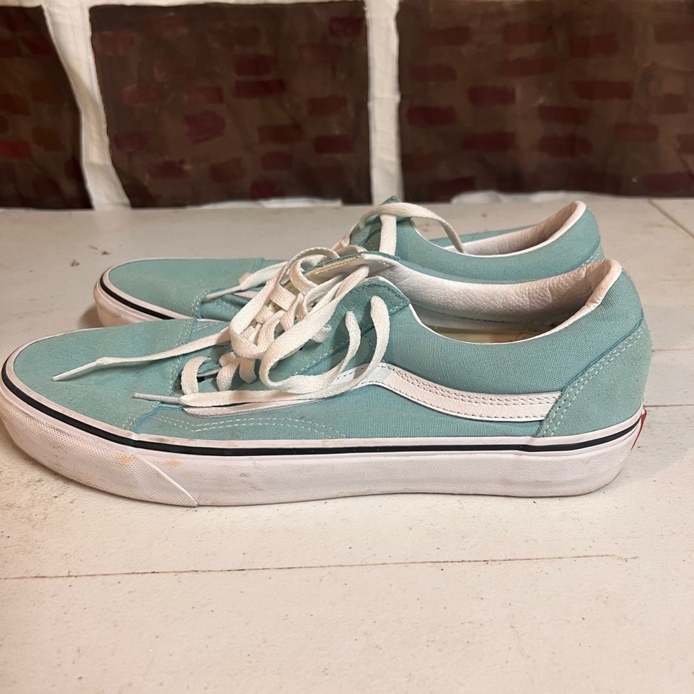 Vans old skool, light blue, size men’s 10.5